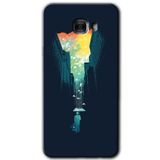 MRCİLETİSİM mrc174933 City Bird Sky Kılıf HD Desen Baskılı Arka Kapak Samsung Galaxy C9 Pro ile uyumlu