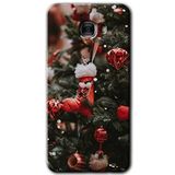 MRCİLETİSİM mrc174953 Happy New Year Kılıf HD Desen Baskılı Arka Kapak Samsung Galaxy C9 Pro ile uyumlu