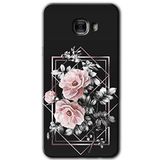 MRCİLETİSİM mrc174983 Retro Çiçek 1 Kılıf HD Desen Baskılı Arka Kapak Samsung Galaxy C9 Pro ile uyumlu