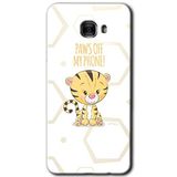 MRCİLETİSİM mrc174996 Sevimli Kedi 1 Kılıf HD Desen Baskılı Arka Kapak Samsung Galaxy C9 Pro ile uyumlu