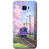 MRCİLETİSİM mrc175016 Rails Paint Kılıf HD Desen Baskılı Arka Kapak Samsung Galaxy C9 Pro ile uyumlu