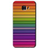 MRCİLETİSİM mrc175068 Colorful Lines Kılıf HD Desen Baskılı Arka Kapak Samsung Galaxy C9 Pro ile uyumlu