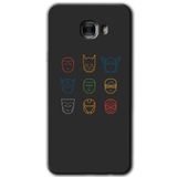 MRCİLETİSİM mrc175079 Avengers Minimalism Kılıf HD Desen Baskılı Arka Kapak Samsung Galaxy C9 Pro ile uyumlu