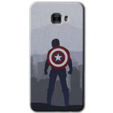 MRCİLETİSİM mrc175098 Captain Avenger Kılıf HD Desen Baskılı Arka Kapak Samsung Galaxy C9 Pro ile uyumlu
