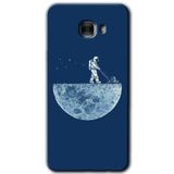 MRCİLETİSİM mrc175135 Uzay İşçisi Kılıf HD Desen Baskılı Arka Kapak Samsung Galaxy C9 Pro ile uyumlu