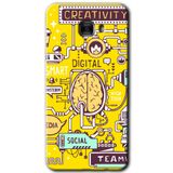 MRCİLETİSİM mrc175210 Smart 2 Kılıf HD Desen Baskılı Arka Kapak Samsung Galaxy C9 Pro ile uyumlu