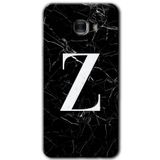MRCİLETİSİM mrc175250 Siyah Mermer Desenli Z Harfi Kılıf HD Desen Baskılı Arka Kapak Samsung Galaxy C9 Pro ile uyumlu