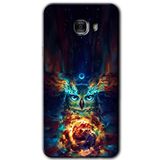 MRCİLETİSİM mrc175266 Ballı Baykuş Kılıf HD Desen Baskılı Arka Kapak Samsung Galaxy C9 Pro ile uyumlu