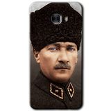 MRCİLETİSİM mrc175267 Başkomutan Atatürk Kılıf HD Desen Baskılı Arka Kapak Samsung Galaxy C9 Pro ile uyumlu