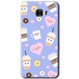 MRCİLETİSİM mrc175276 Coffee Cake Kılıf HD Desen Baskılı Arka Kapak Samsung Galaxy C9 Pro ile uyumlu