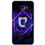 MRCİLETİSİM mrc175343 Dark Neon Yaprak Ü Harfi Kılıf HD Desen Baskılı Arka Kapak Samsung Galaxy C9 Pro ile uyumlu