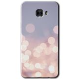 MRCİLETİSİM mrc175436 Blur Lights Kılıf HD Desen Baskılı Arka Kapak + Temperli Cam Samsung Galaxy C9 Pro ile uyumlu