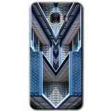 MRCİLETİSİM mrc175438 Retro Building Kılıf HD Desen Baskılı Arka Kapak + Temperli Cam Samsung Galaxy C9 Pro ile uyumlu