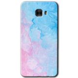MRCİLETİSİM mrc175439 Blue Art Kılıf HD Desen Baskılı Arka Kapak + Temperli Cam Samsung Galaxy C9 Pro ile uyumlu