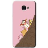 MRCİLETİSİM mrc175458 Winnie the Pooh Kılıf HD Desen Baskılı Arka Kapak + Temperli Cam Samsung Galaxy C9 Pro ile uyumlu