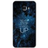 MRCİLETİSİM mrc175492 Stars Wallpaper Kılıf HD Desen Baskılı Arka Kapak + Temperli Cam Samsung Galaxy C9 Pro ile uyumlu