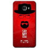MRCİLETİSİM mrc175509 Say My Name Kılıf HD Desen Baskılı Arka Kapak + Temperli Cam Samsung Galaxy C9 Pro ile uyumlu