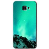 MRCİLETİSİM mrc175519 Aurora Kılıf HD Desen Baskılı Arka Kapak + Temperli Cam Samsung Galaxy C9 Pro ile uyumlu