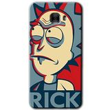 MRCİLETİSİM mrc175535 Rick News Kılıf HD Desen Baskılı Arka Kapak + Temperli Cam Samsung Galaxy C9 Pro ile uyumlu