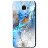 MRCİLETİSİM mrc175536 Mavi Buzul Kılıf HD Desen Baskılı Arka Kapak + Temperli Cam Samsung Galaxy C9 Pro ile uyumlu