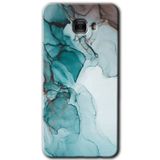 MRCİLETİSİM mrc175538 Buzul Mermer Kılıf HD Desen Baskılı Arka Kapak + Temperli Cam Samsung Galaxy C9 Pro ile uyumlu