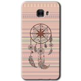MRCİLETİSİM mrc175550 Mandala Retro Kılıf HD Desen Baskılı Arka Kapak + Temperli Cam Samsung Galaxy C9 Pro ile uyumlu