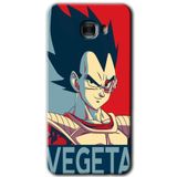 MRCİLETİSİM mrc175565 Vegeta Kılıf HD Desen Baskılı Arka Kapak + Temperli Cam Samsung Galaxy C9 Pro ile uyumlu