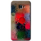 MRCİLETİSİM mrc175573 Wet Bubbles Kılıf HD Desen Baskılı Arka Kapak + Temperli Cam Samsung Galaxy C9 Pro ile uyumlu