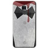 MRCİLETİSİM mrc175602 Gentleman Blood Kılıf HD Desen Baskılı Arka Kapak + Temperli Cam Samsung Galaxy C9 Pro ile uyumlu