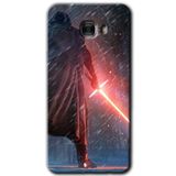 MRCİLETİSİM mrc175608 Kylo Ren Kılıf HD Desen Baskılı Arka Kapak + Temperli Cam Samsung Galaxy C9 Pro ile uyumlu