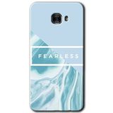 MRCİLETİSİM mrc175660 Fearless Kılıf HD Desen Baskılı Arka Kapak + Temperli Cam Samsung Galaxy C9 Pro ile uyumlu
