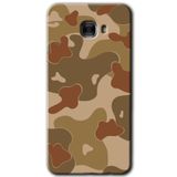MRCİLETİSİM mrc175756 Kamuflaj 10 Kılıf HD Desen Baskılı Arka Kapak + Temperli Cam Samsung Galaxy C9 Pro ile uyumlu