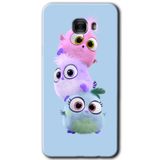 MRCİLETİSİM mrc175846 Puffy Kılıf HD Desen Baskılı Arka Kapak + Temperli Cam Samsung Galaxy C9 Pro ile uyumlu