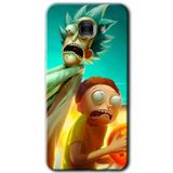 MRCİLETİSİM mrc175847 Rick Morty Kılıf HD Desen Baskılı Arka Kapak + Temperli Cam Samsung Galaxy C9 Pro ile uyumlu