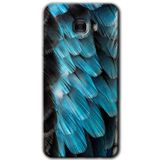 MRCİLETİSİM mrc175934 9D Tüyler Kılıf HD Desen Baskılı Arka Kapak + Temperli Cam Samsung Galaxy C9 Pro ile uyumlu