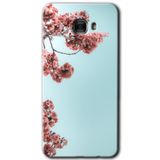 MRCİLETİSİM mrc175938 Japon Çiçeği Kılıf HD Desen Baskılı Arka Kapak + Temperli Cam Samsung Galaxy C9 Pro ile uyumlu