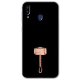 MRCİLETİSİM mrc176505 Thor Çekiç Kılıf HD Desen Baskılı Arka Kapak + Temperli Cam Samsung Galaxy M10s ile uyumlu