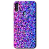 MRCİLETİSİM mrc177270 Pixel Mozaik Kılıf HD Desen Baskılı Arka Kapak + Temperli Cam Samsung Galaxy M11 ile uyumlu