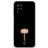 MRCİLETİSİM mrc177605 Thor Çekiç Kılıf HD Desen Baskılı Arka Kapak + Temperli Cam Samsung Galaxy M12 ile uyumlu