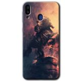 MRCİLETİSİM mrc178386 Atatürk Portre Kılıf HD Desen Baskılı Arka Kapak + Temperli Cam Samsung Galaxy M20 ile uyumlu