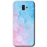 MRCİLETİSİM mrc183139 Blue Art Kılıf HD Desen Baskılı Arka Kapak Samsung Galaxy J6 Plus ile uyumlu