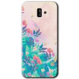 MRCİLETİSİM mrc183143 Çizim Yapraklar Kılıf HD Desen Baskılı Arka Kapak Samsung Galaxy J6 Plus ile uyumlu