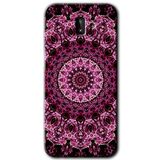 MRCİLETİSİM mrc183169 Mandala Patterns Kaleidoscope Kılıf HD Desen Baskılı Arka Kapak Samsung Galaxy J6 Plus ile uyumlu