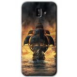 MRCİLETİSİM mrc183217 Siyah İnci Kılıf HD Desen Baskılı Arka Kapak Samsung Galaxy J6 Plus ile uyumlu