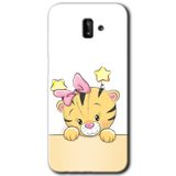 MRCİLETİSİM mrc183244 Sevimli Kedi Kılıf HD Desen Baskılı Arka Kapak Samsung Galaxy J6 Plus ile uyumlu