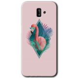 MRCİLETİSİM mrc183463 Flamingo Kılıf HD Desen Baskılı Arka Kapak Samsung Galaxy J6 Plus ile uyumlu