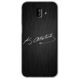 MRCİLETİSİM mrc183534 İmza Atatürk Kılıf HD Desen Baskılı Arka Kapak Samsung Galaxy J6 Plus ile uyumlu