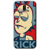 MRCİLETİSİM mrc183785 Rick News Kılıf HD Desen Baskılı Arka Kapak + Temperli Cam Samsung Galaxy J6 Plus ile uyumlu