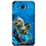 MRCİLETİSİM mrc184627 Çılgın Kedi Kılıf HD Desen Baskılı Arka Kapak Samsung Galaxy J7 2016 ile uyumlu