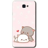 MRCİLETİSİM mrc184849 Kedi Aşkı Kılıf HD Desen Baskılı Arka Kapak Samsung Galaxy J7 Prime 2 ile uyumlu